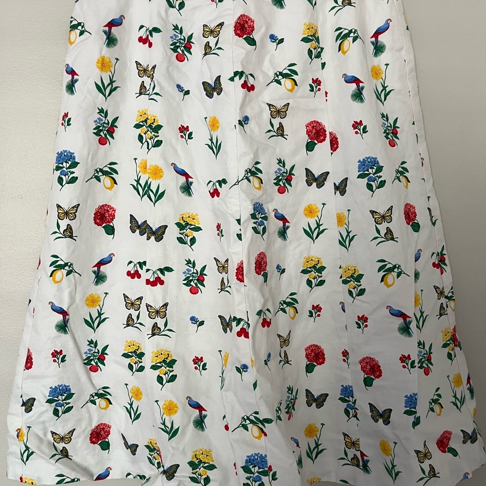 Ann Taylor Multicolored Floral A Line Skiry